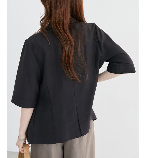  「《シャツ感覚でラフに羽織れる》タンブラーブッチャーハーフスリーブジャケット」|その他|