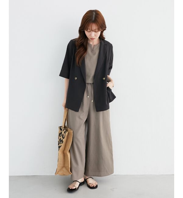  「《シャツ感覚でラフに羽織れる》タンブラーブッチャーハーフスリーブジャケット」|その他|