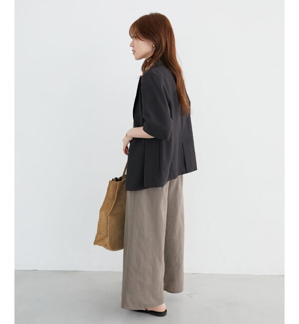  「《シャツ感覚でラフに羽織れる》タンブラーブッチャーハーフスリーブジャケット」|その他|