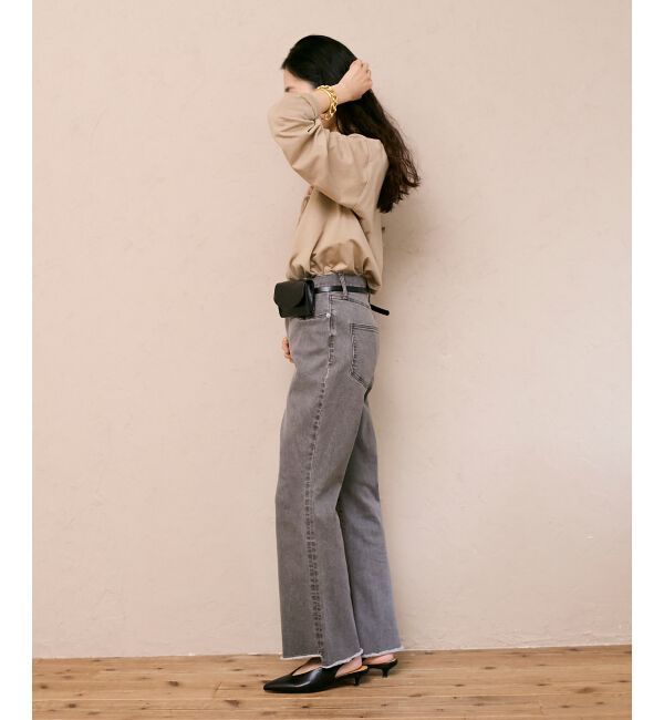  「ストレッチフレアデニムパンツ」|デニム|