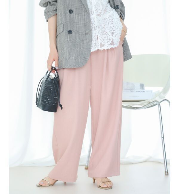  「麻混メランジツータックパンツ」|その他|