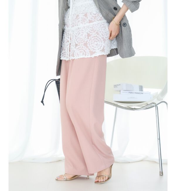  「麻混メランジツータックパンツ」|その他|