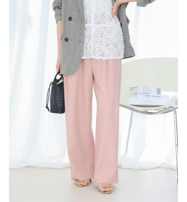  「麻混メランジツータックパンツ」|その他|