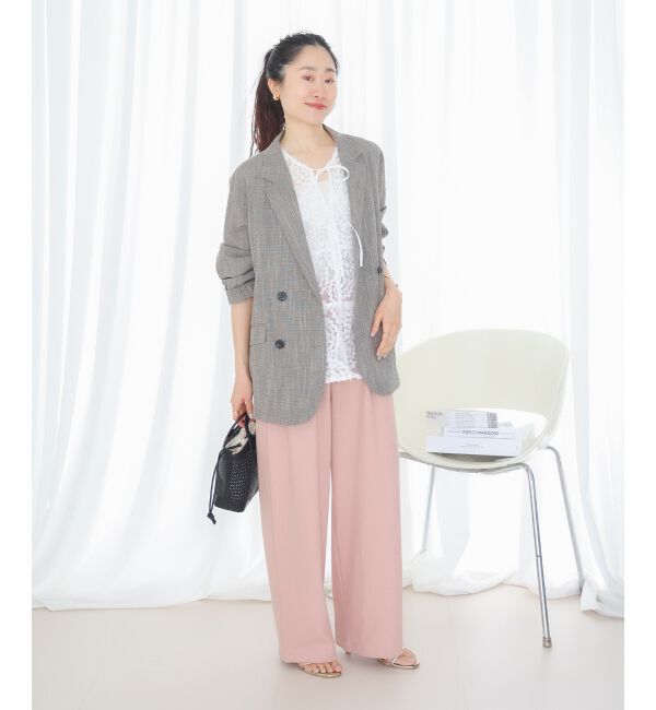  「麻混メランジツータックパンツ」|その他|