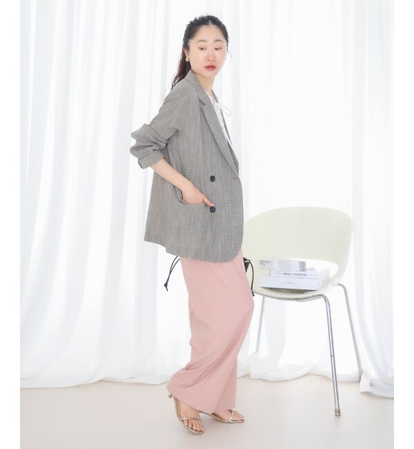  「麻混メランジツータックパンツ」|その他|