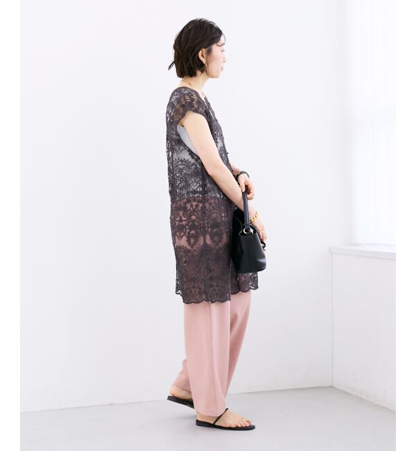  「麻混メランジツータックパンツ」|その他|