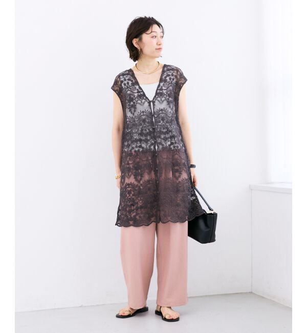  「麻混メランジツータックパンツ」|その他|