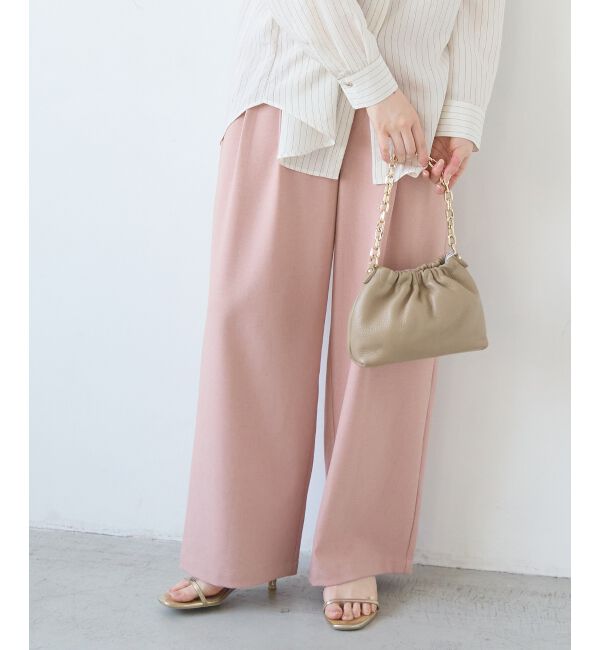  「麻混メランジツータックパンツ」|その他|