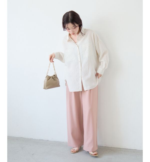  「麻混メランジツータックパンツ」|その他|