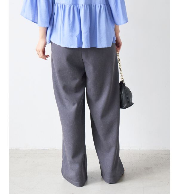  「麻混メランジツータックパンツ」|その他|