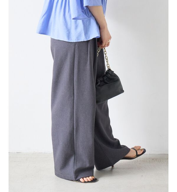  「麻混メランジツータックパンツ」|その他|