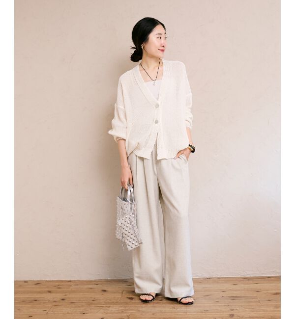  「麻混メランジツータックパンツ」|その他|