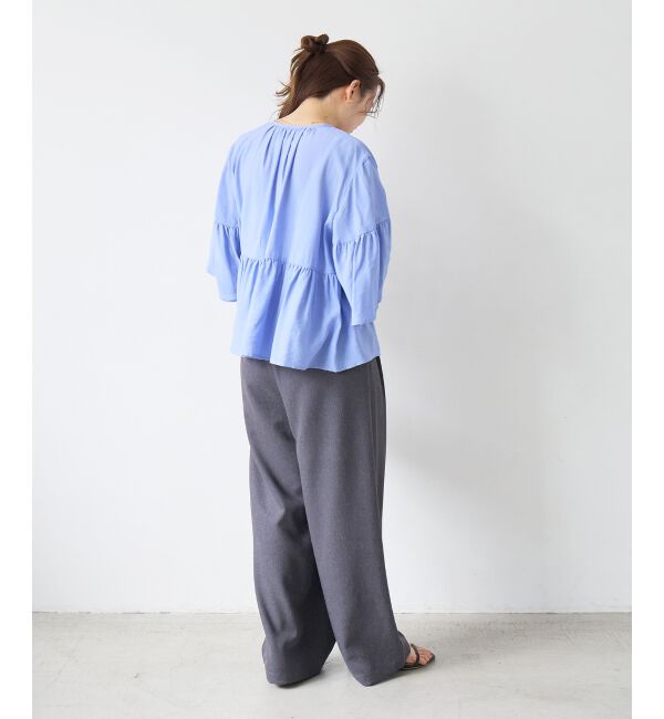  「麻混メランジツータックパンツ」|その他|