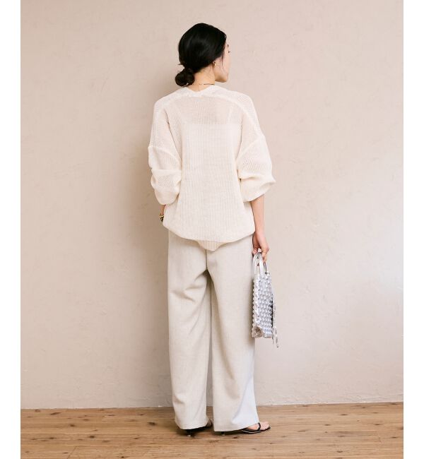  「麻混メランジツータックパンツ」|その他|