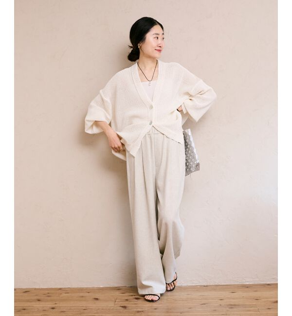  「麻混メランジツータックパンツ」|その他|