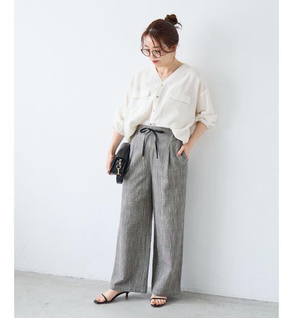  「グレンチェックスラブパンツ」|その他|