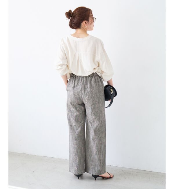  「グレンチェックスラブパンツ」|その他|