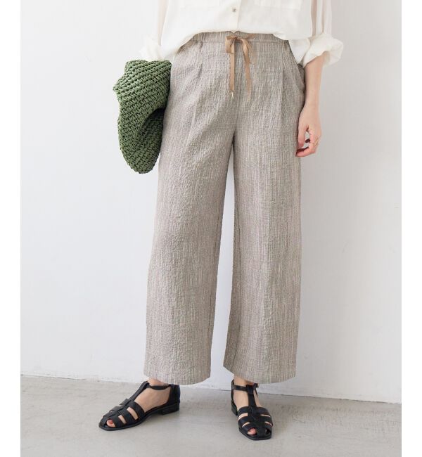  「グレンチェックスラブパンツ」|その他|