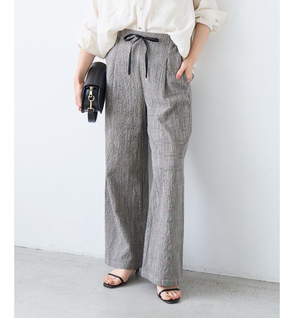  「グレンチェックスラブパンツ」|その他|