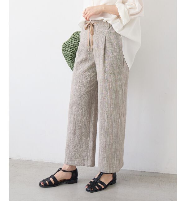  「グレンチェックスラブパンツ」|その他|