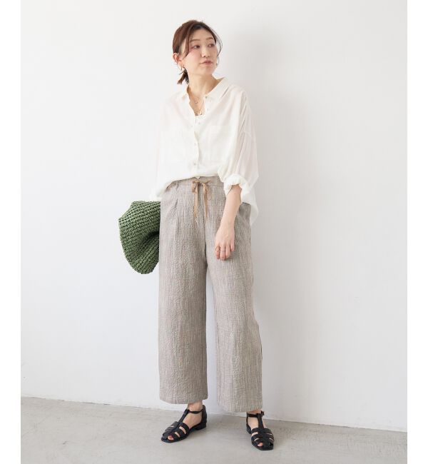  「グレンチェックスラブパンツ」|その他|