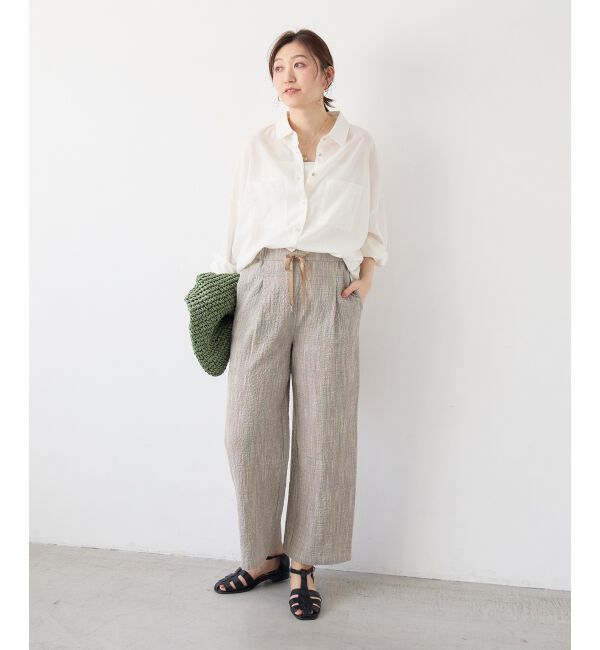  「グレンチェックスラブパンツ」|その他|