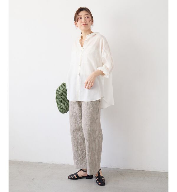  「グレンチェックスラブパンツ」|その他|