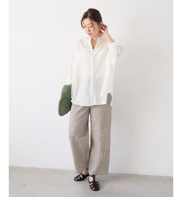  「グレンチェックスラブパンツ」|その他|