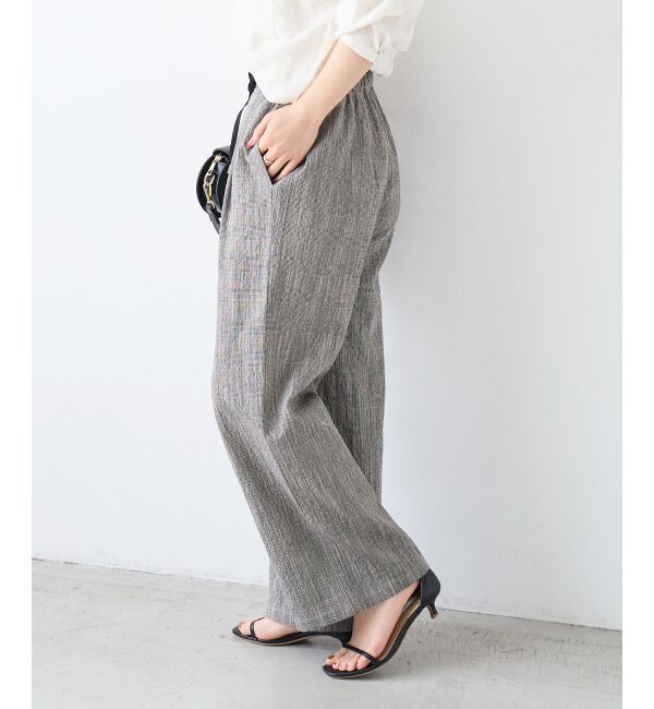  「グレンチェックスラブパンツ」|その他|