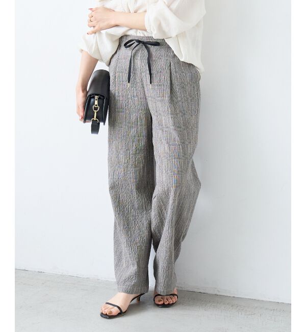  「グレンチェックスラブパンツ」|その他|