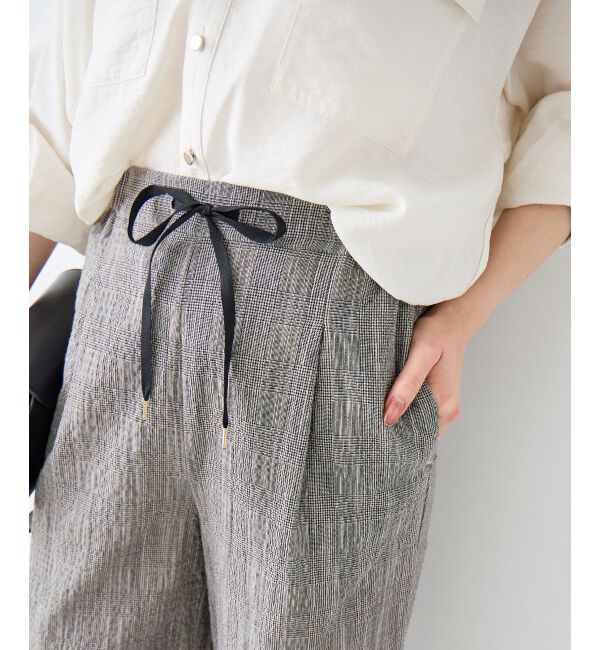  「グレンチェックスラブパンツ」|その他|