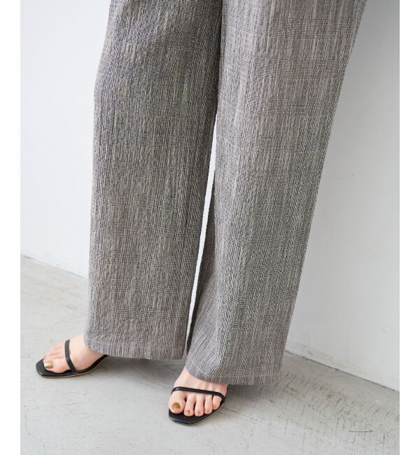  「グレンチェックスラブパンツ」|その他|