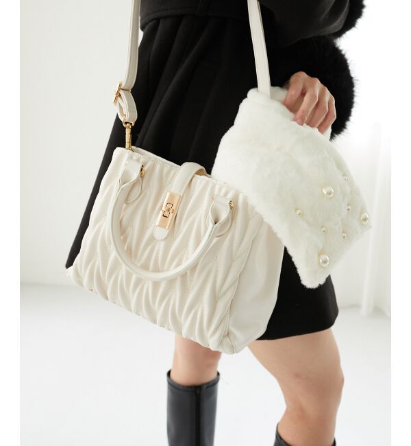  「♯クラシカルスクエアハンドバッグ」|ハンドバッグ|