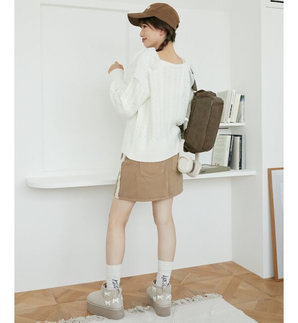 MAJESTICLEGON「レースラインミニスカート」|スカート|