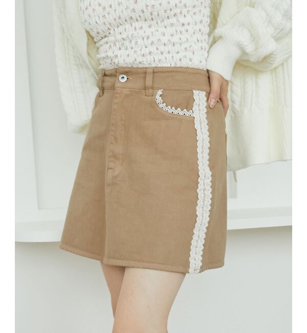 MAJESTICLEGON「レースラインミニスカート」|スカート|