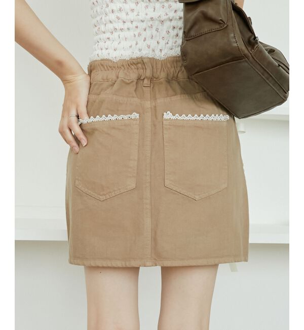 MAJESTICLEGON「レースラインミニスカート」|スカート|