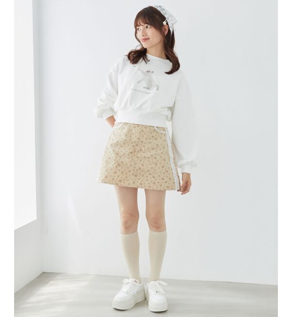 MAJESTICLEGON「レースラインミニスカート」|スカート|