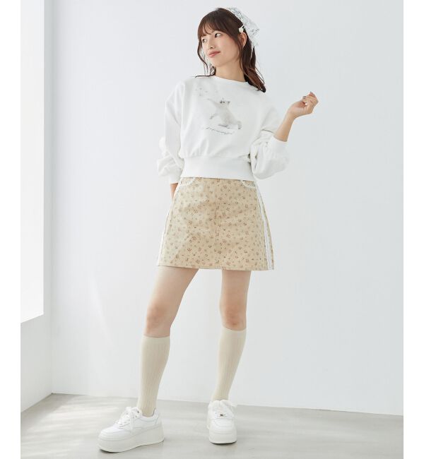 MAJESTICLEGON「レースラインミニスカート」|スカート|