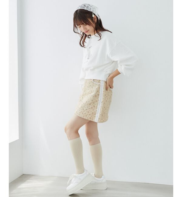 MAJESTICLEGON「レースラインミニスカート」|スカート|