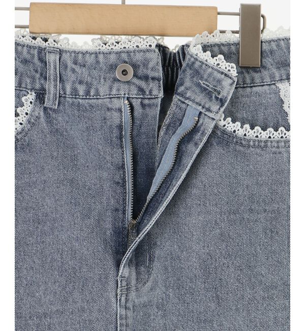 MAJESTICLEGON「レースラインミニスカート」|スカート|