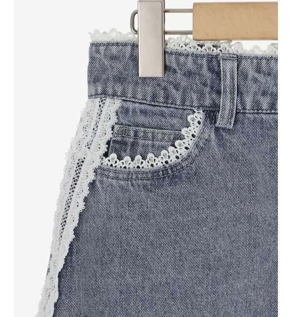 MAJESTICLEGON「レースラインミニスカート」|スカート|