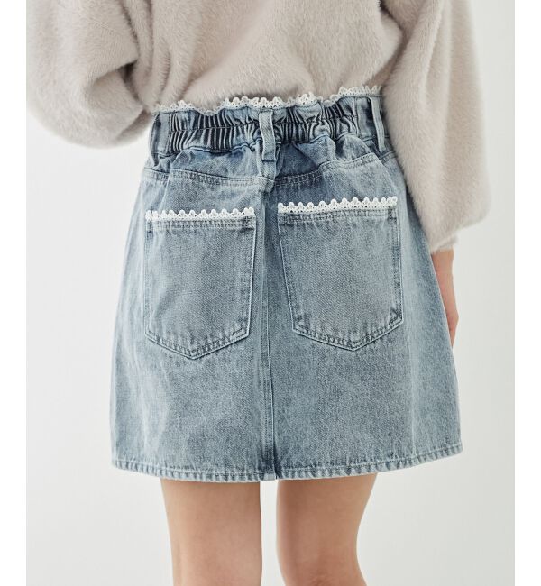 MAJESTICLEGON「レースラインミニスカート」|スカート|