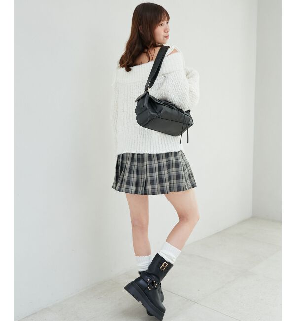  「◎レースリボンオフショルニット」|ニット・セーター|