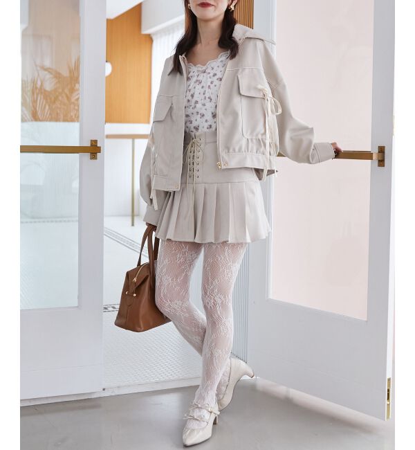 MAJESTICLEGON「2wayリボンバイカラーブルゾン」|ブルゾン・スタジャン|