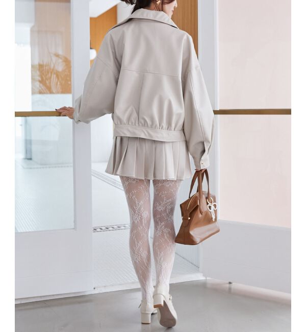 MAJESTICLEGON「2wayリボンバイカラーブルゾン」|ブルゾン・スタジャン|