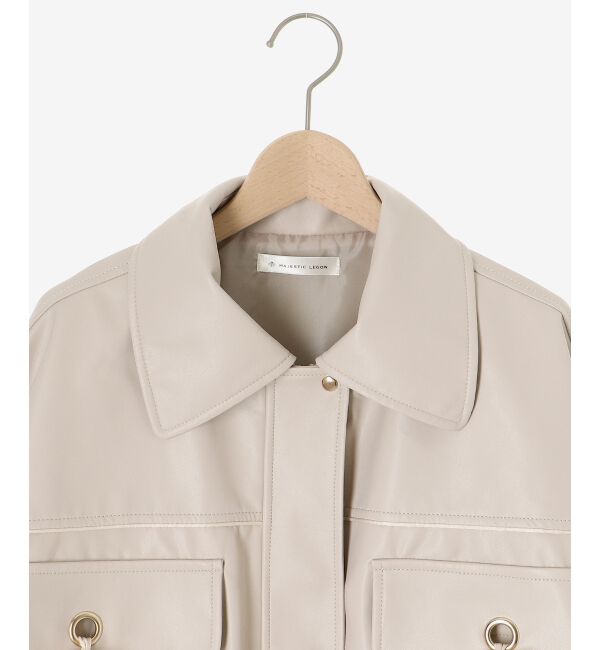 MAJESTICLEGON「2wayリボンバイカラーブルゾン」|ブルゾン・スタジャン|