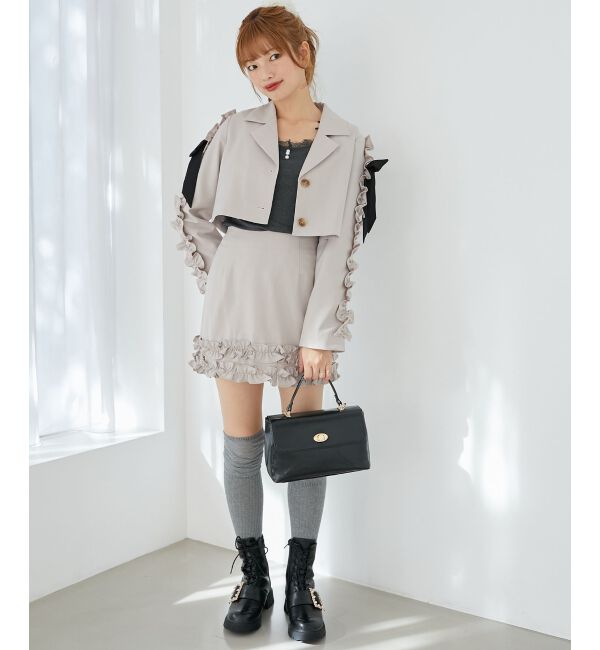 MAJESTICLEGON「ブローチセットホイップフリルジャケット」|その他|