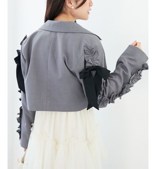 MAJESTICLEGON「ブローチセットホイップフリルジャケット」|その他|