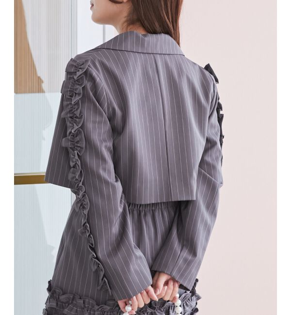 MAJESTICLEGON「ブローチセットホイップフリルジャケット」|その他|