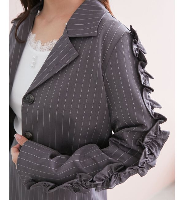 MAJESTICLEGON「ブローチセットホイップフリルジャケット」|その他|